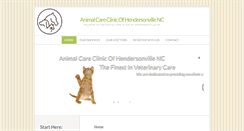 Desktop Screenshot of animalcareclinicnc.com